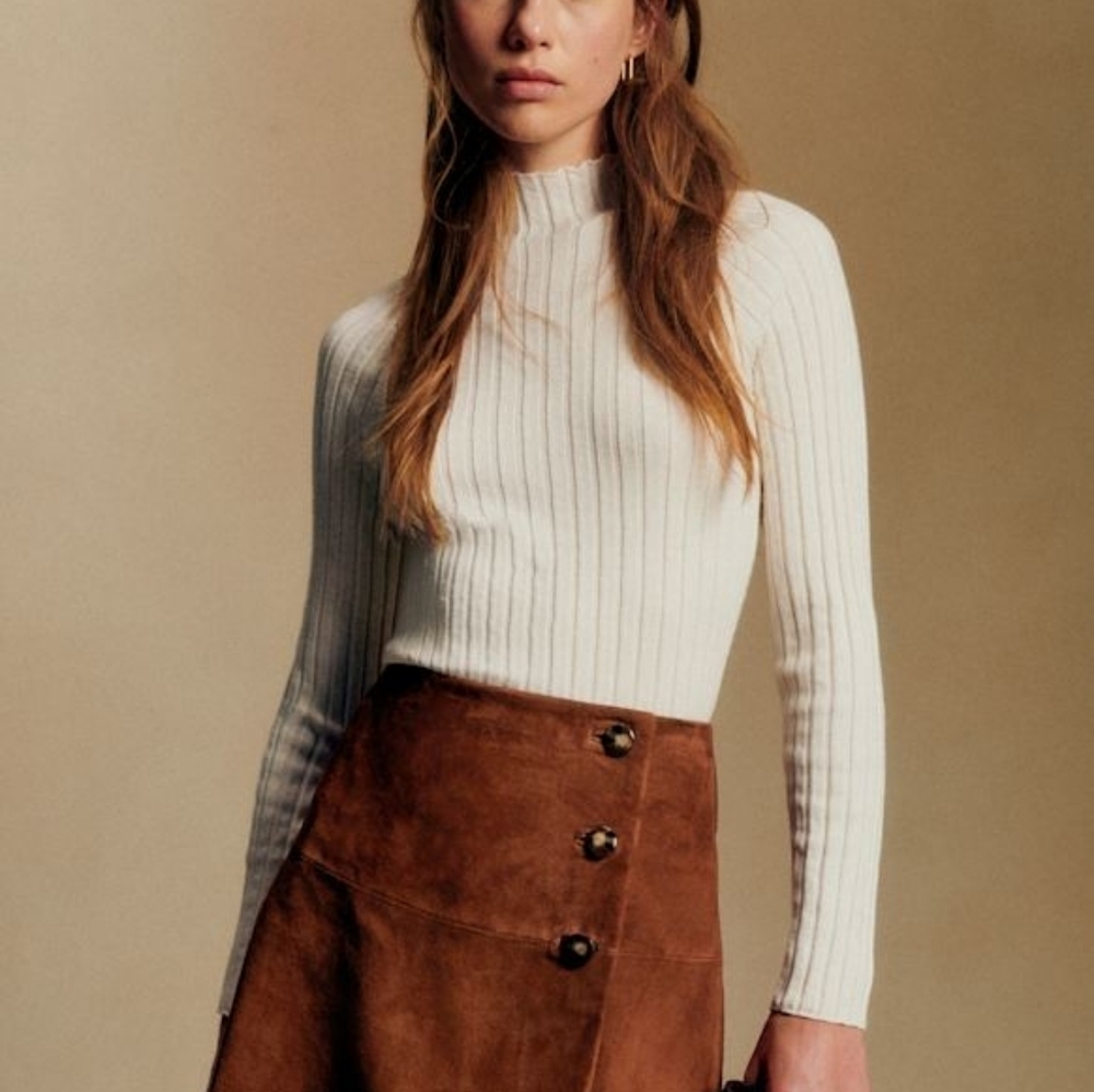 NWOT Sezane Charly Jumper - Size XS - Ecru